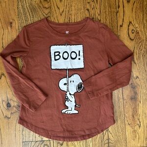 GAP Halloween long sleeve small 6-7 Snoopy shirt